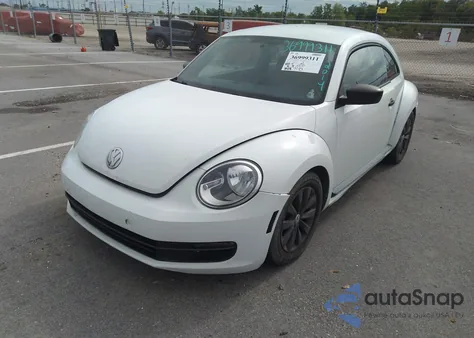 2014 Volkswagen Beetle Coupe 1.8T Entry из США, поврежденный, VIN 3VWF17AT7EM656982